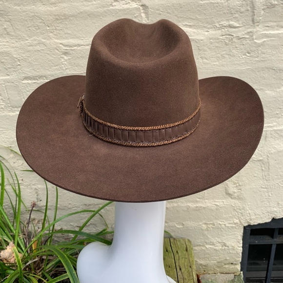 Stetson Stampede Cowperson Hat 7 1/8 in Chocolate - Picture 11 of 14